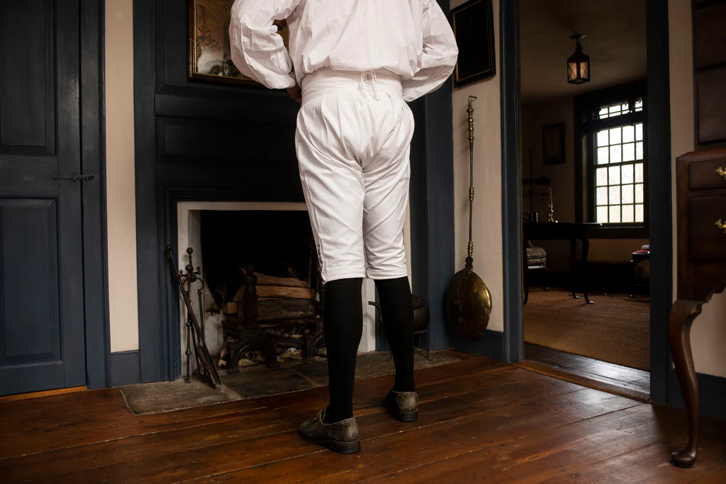 White Cotton Breeches - Image 3